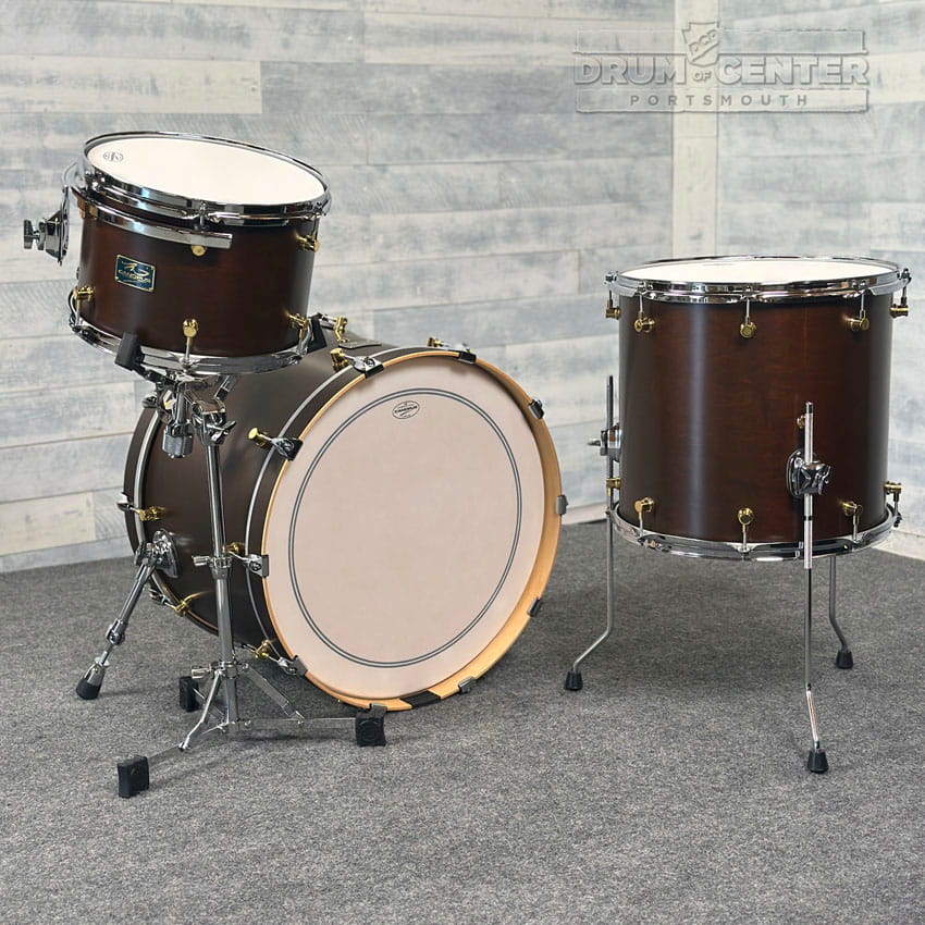 Canopus RFM 3pc Drum Set 22/13/16 Bitter Brown Oil - Drum Center Of Portsmouth