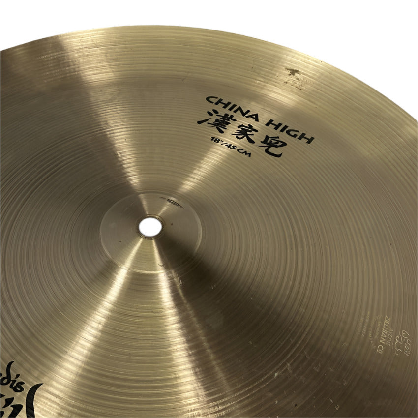 Used Zildjian China High Cymbal 18" - Good - Drum Center Of Portsmouth
