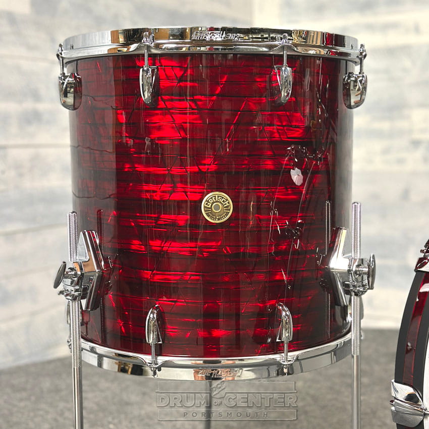 Gretsch Broadkaster 3pc Drum Set 22/12/16 Ruby Red Pearl - Drum Center Of Portsmouth