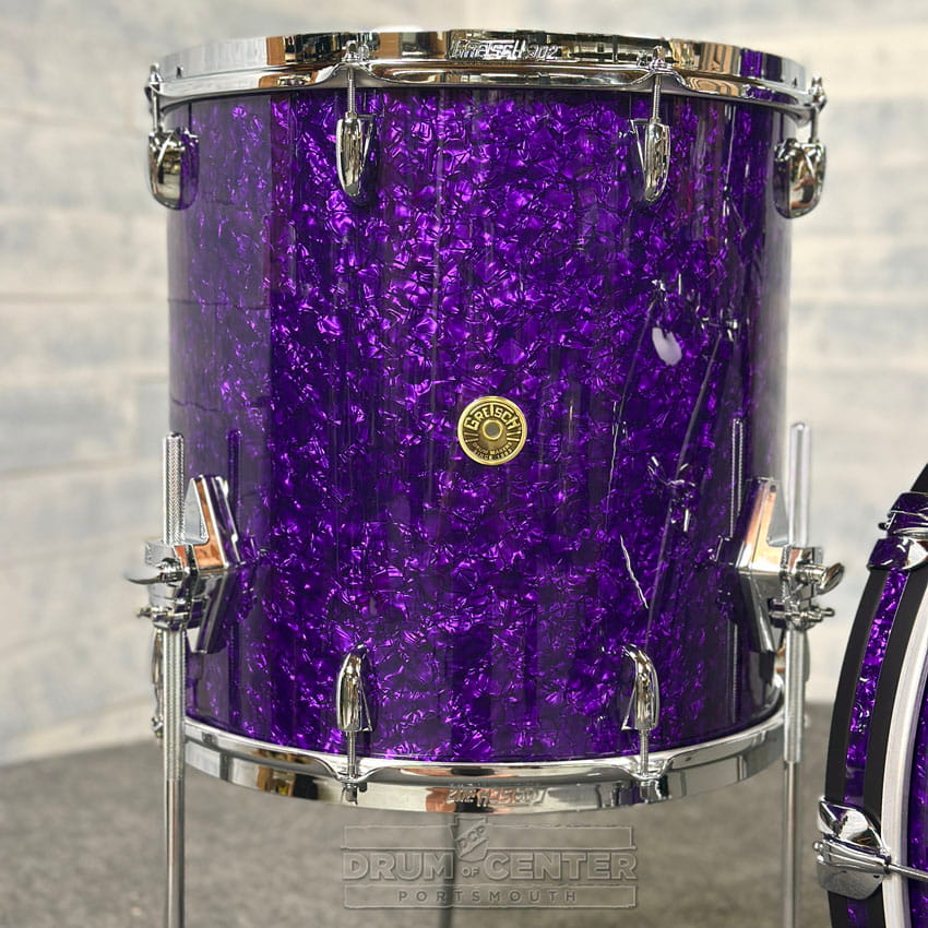 Gretsch Broadkaster 3pc Drum Set 22/12/16 Purple Marine Pearl - Drum Center Of Portsmouth