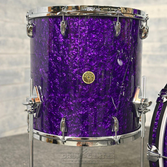 Gretsch Broadkaster 3pc Drum Set 22/12/16 Purple Marine Pearl - Drum Center Of Portsmouth