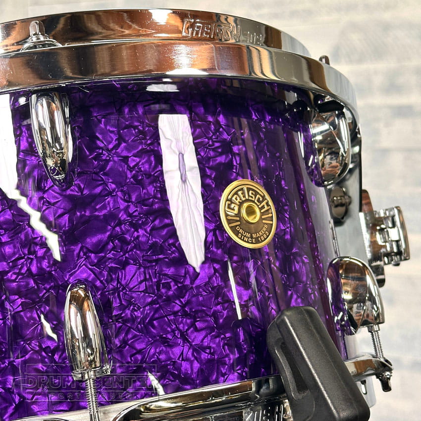 Gretsch Broadkaster 3pc Drum Set 22/12/16 Purple Marine Pearl - Drum Center Of Portsmouth