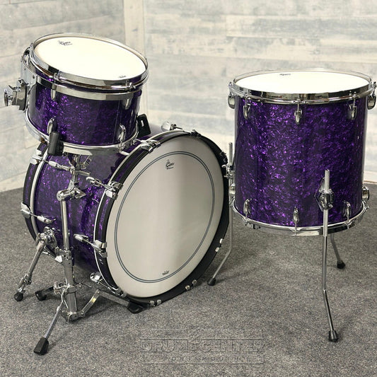 Gretsch Broadkaster 3pc Drum Set 22/12/16 Purple Marine Pearl - Drum Center Of Portsmouth