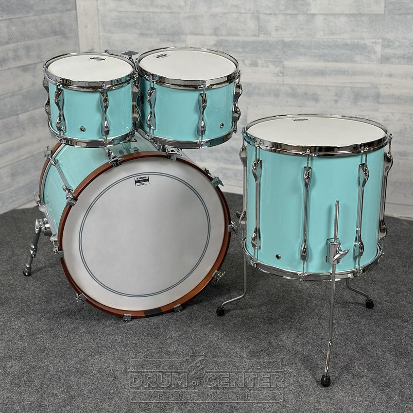 Yamaha Recording Custom 4pc Rock Drum Set Surf Green - Drum Center Of Portsmouth