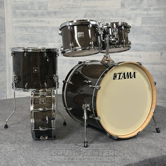 Tama Superstar Classic 5pc Drum Set w/22BD Black Lacebark Pine - Drum Center Of Portsmouth