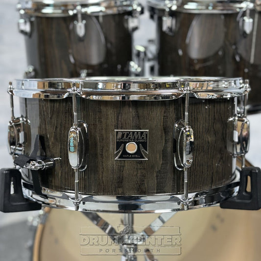 Tama Superstar Classic 5pc Drum Set w/22BD Black Lacebark Pine - Drum Center Of Portsmouth