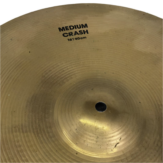 Used Zildjian A Brilliant Medium Crash Cymbal 16" - Very Good - Drum Center Of Portsmouth