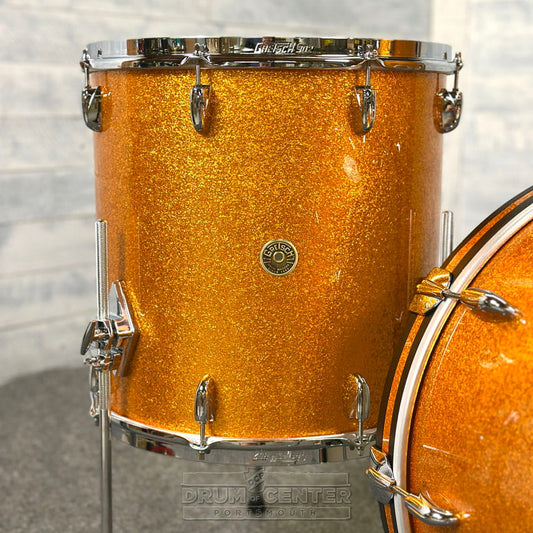 Gretsch Broadkaster 3pc Drum Set 22/12/16 Gold Sparkle - Drum Center Of Portsmouth