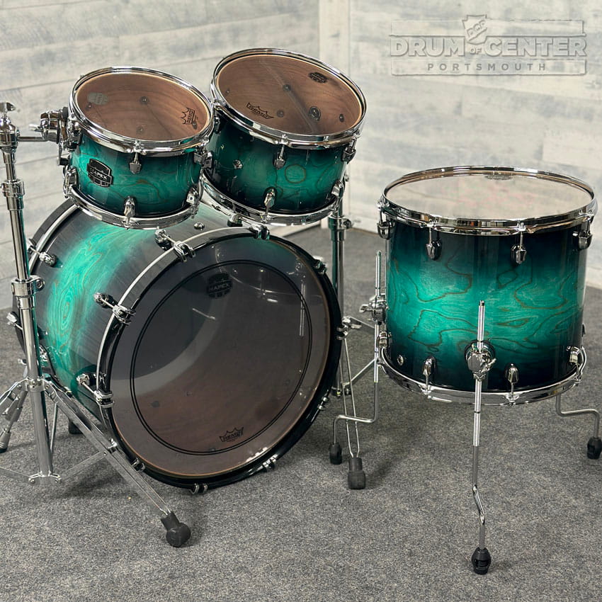 Mapex Saturn VI Rock 4pc Drum Set 22/10/12/16 Marine Teal Burst - Drum Center Of Portsmouth