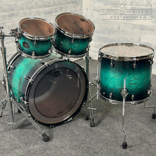 Mapex Saturn VI Rock 4pc Drum Set 22/10/12/16 Marine Teal Burst - Drum Center Of Portsmouth