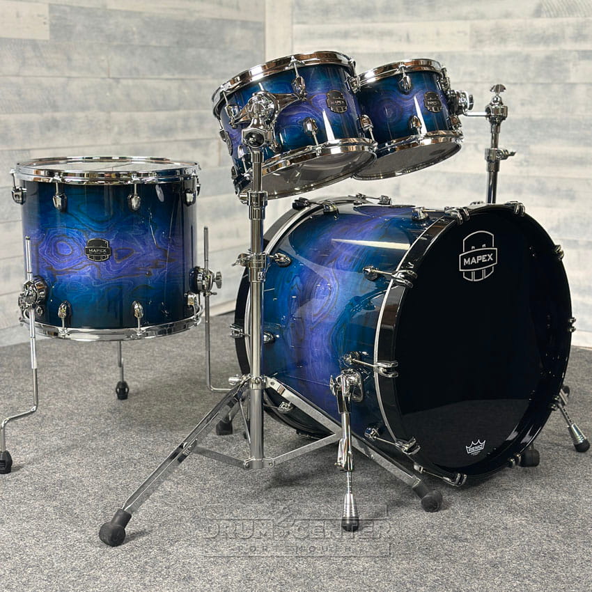 Mapex Saturn VI Rock 4pc Drum Set 22/10/12/16 Cobalt Burst - Drum Center Of Portsmouth