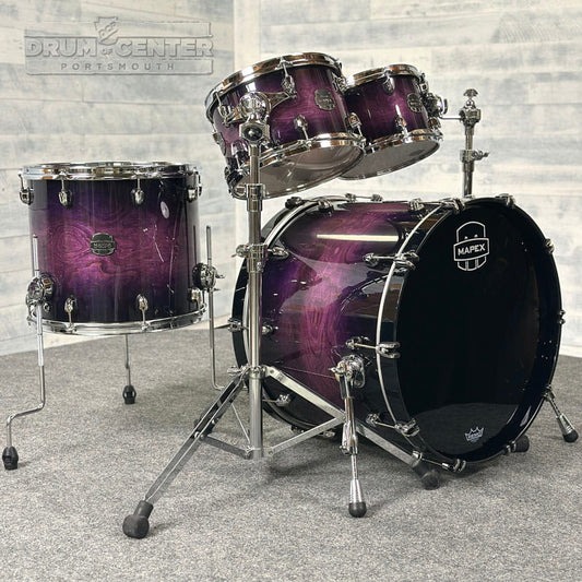 Mapex Saturn VI Rock 4pc Drum Set 22/10/12/16 Royal Purple Burst - Drum Center Of Portsmouth