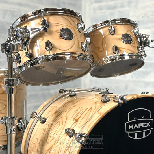 Mapex Saturn VI Rock 4pc Drum Set 22/10/12/16 Exotic Natural Burl - Drum Center Of Portsmouth