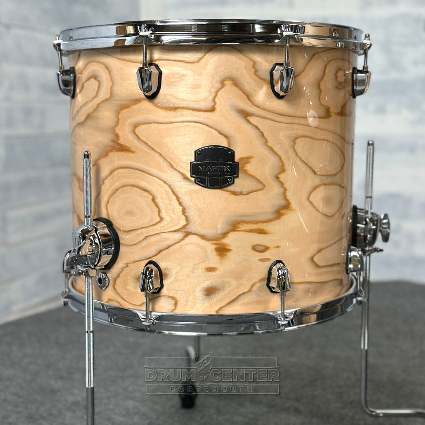 Mapex Saturn VI Rock 4pc Drum Set 22/10/12/16 Exotic Natural Burl - Drum Center Of Portsmouth
