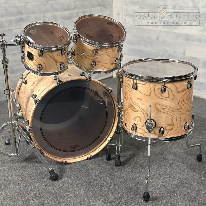 Mapex Saturn VI Rock 4pc Drum Set 22/10/12/16 Exotic Natural Burl - Drum Center Of Portsmouth