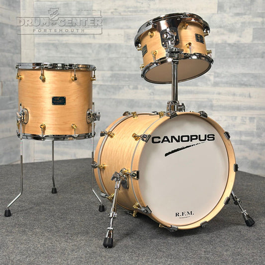 Canopus RFM 3pc Jazz Drum Set Natural Oil - Drum Center Of Portsmouth