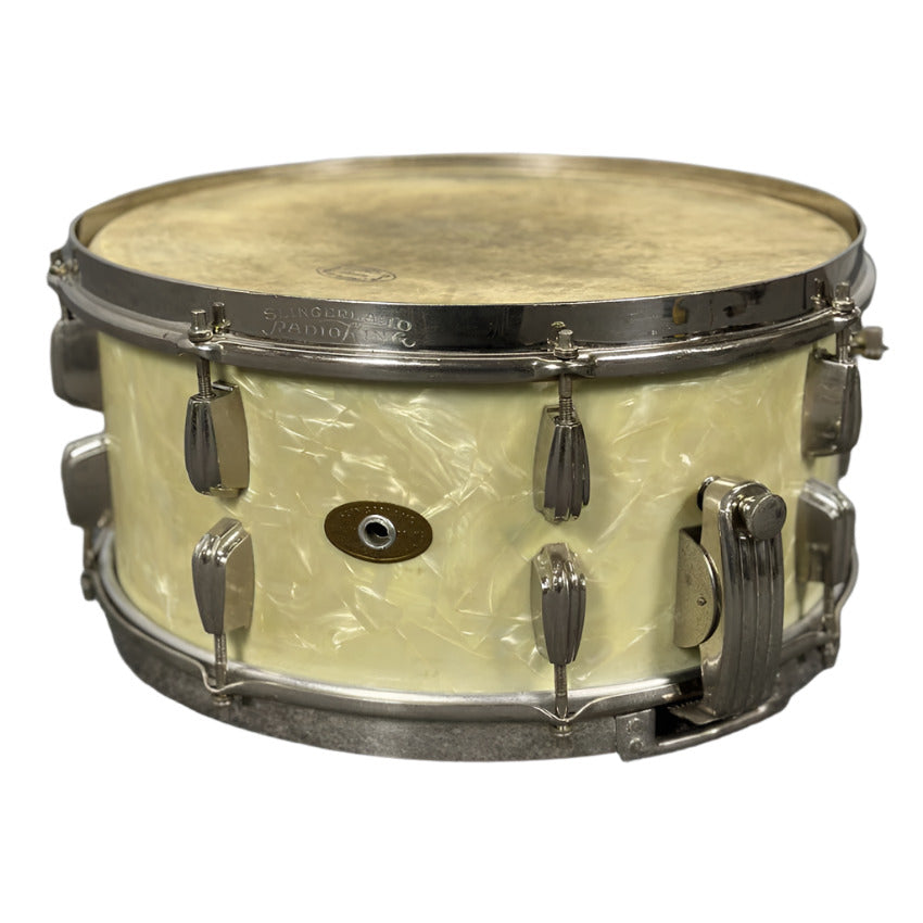 Vintage Slingerland 1950s Radio King Snare Drum 14x6.5 - Good - Drum Center Of Portsmouth
