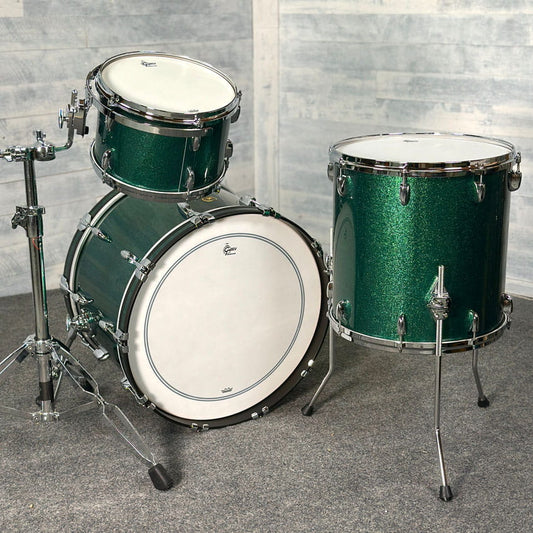 Gretsch USA Custom 3pc Drum Set 22/12/16 Cadillac Green Sparkle - DCP Exclusive! - Drum Center Of Portsmouth