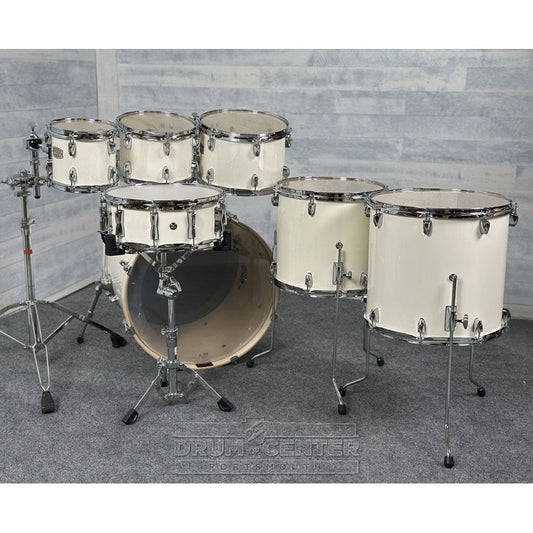 Yamaha Stage Custom Birch 7pc Drum Set 22/8/10/12/14/16/14 Classic White - Drum Center Of Portsmouth
