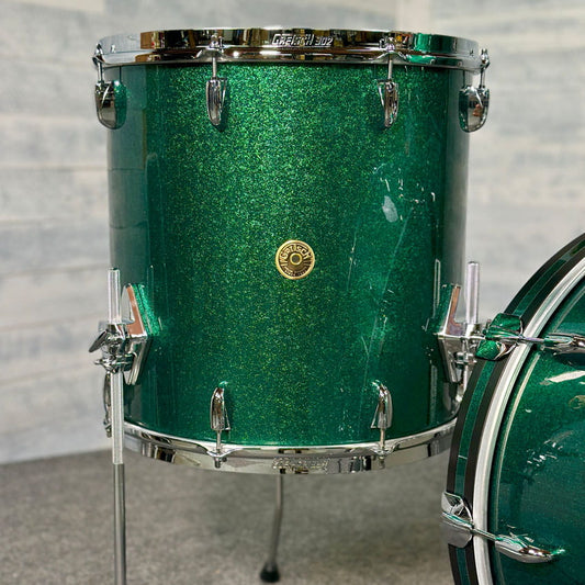 Gretsch Broadkaster 3pc Drum Set 22/12/16 Cadillac Green Sparkle - DCP Exclusive! - Drum Center Of Portsmouth