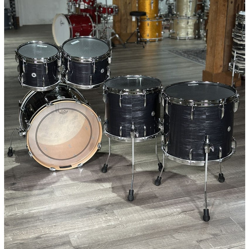 Used Sonor Vintage Series 5pc Drum Set Black Slate - Very Good - Drum Center Of Portsmouth