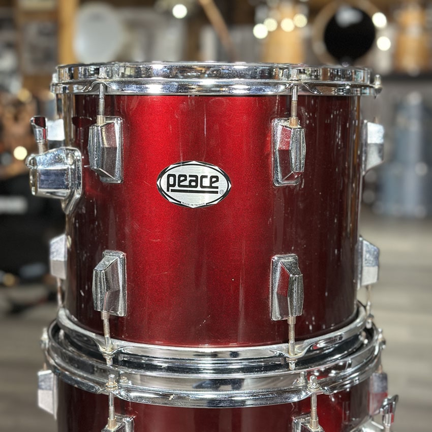 Used Peace 4pc Drum Set Cranberry Red - Fair - Drum Center Of Portsmouth