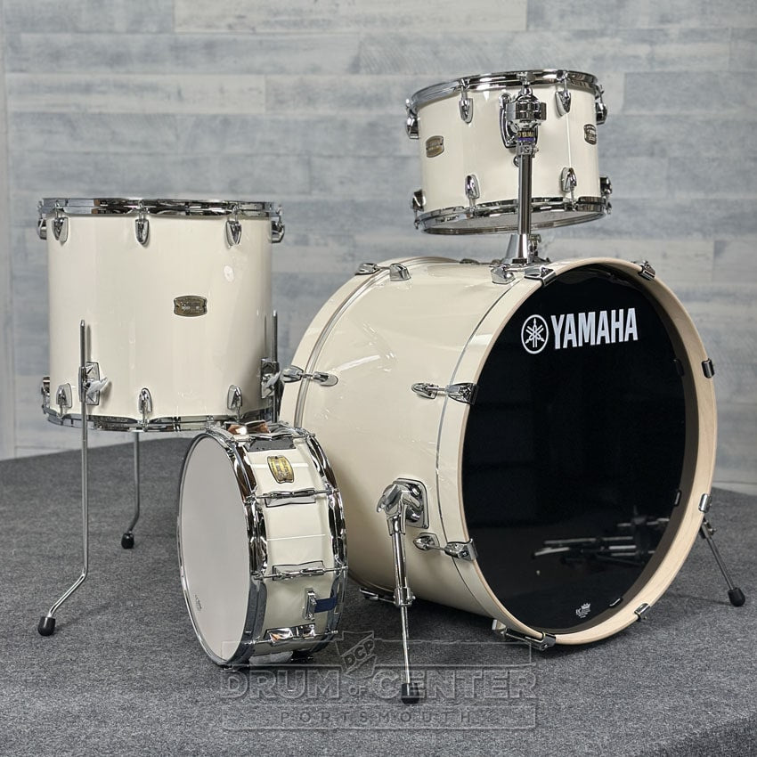 Yamaha Stage Custom Birch 4pc Drum Set 24/14/16/14 Classic White - Drum Center Of Portsmouth