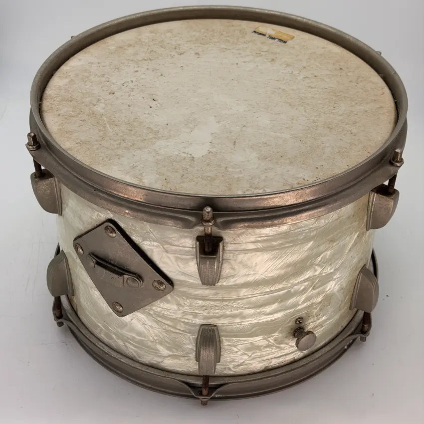 Used Vintage Ludwig Tom 12x8 White Marine Pearl - Good - Drum Center Of Portsmouth