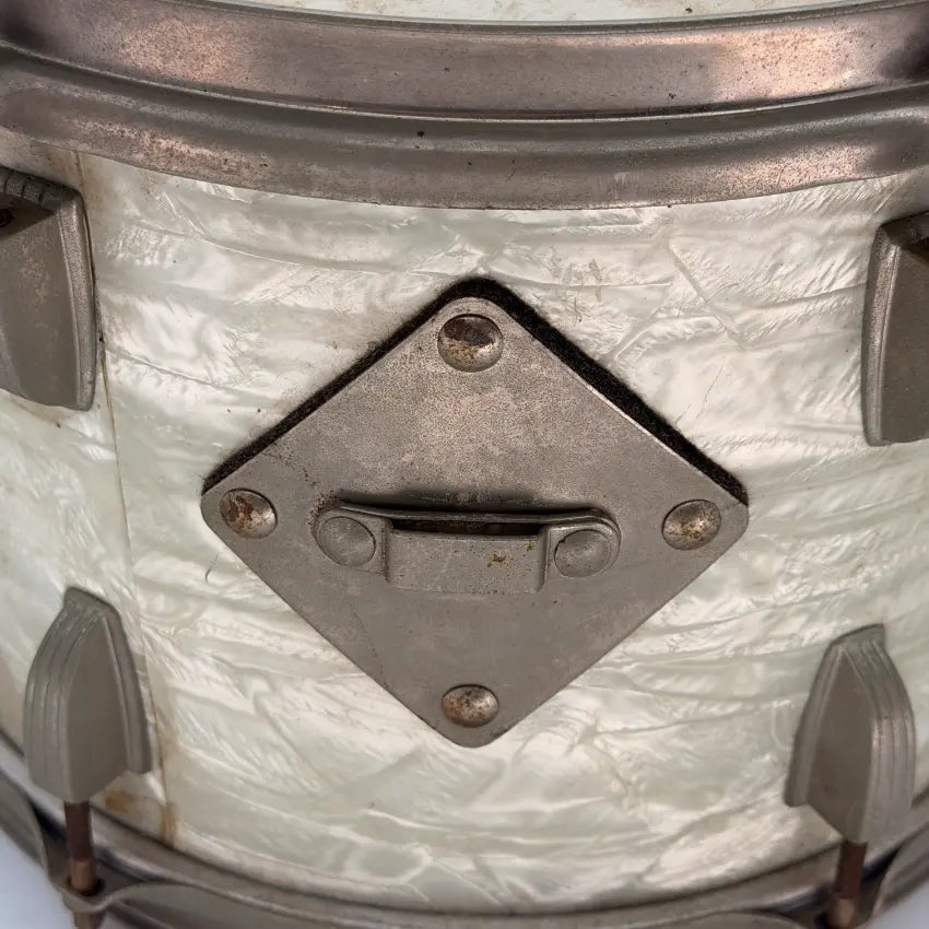 Used Vintage Ludwig Tom 12x8 White Marine Pearl - Good - Drum Center Of Portsmouth