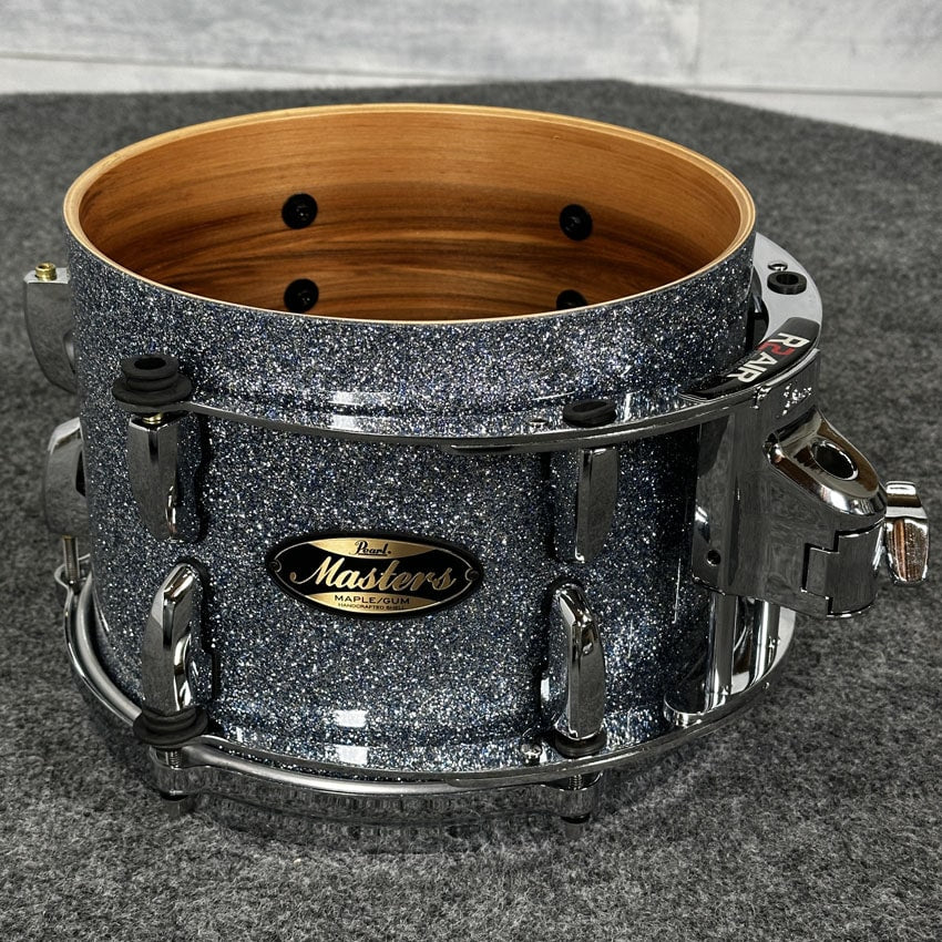 Used Pearl Masters Maple/Gum 4pc Drum Set Crystal Rain - Excellent - Drum Center Of Portsmouth