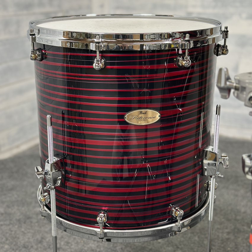 Used Pearl Reference One 4pc Drum Set Red Oyster Swirl - Excellent - Drum Center Of Portsmouth