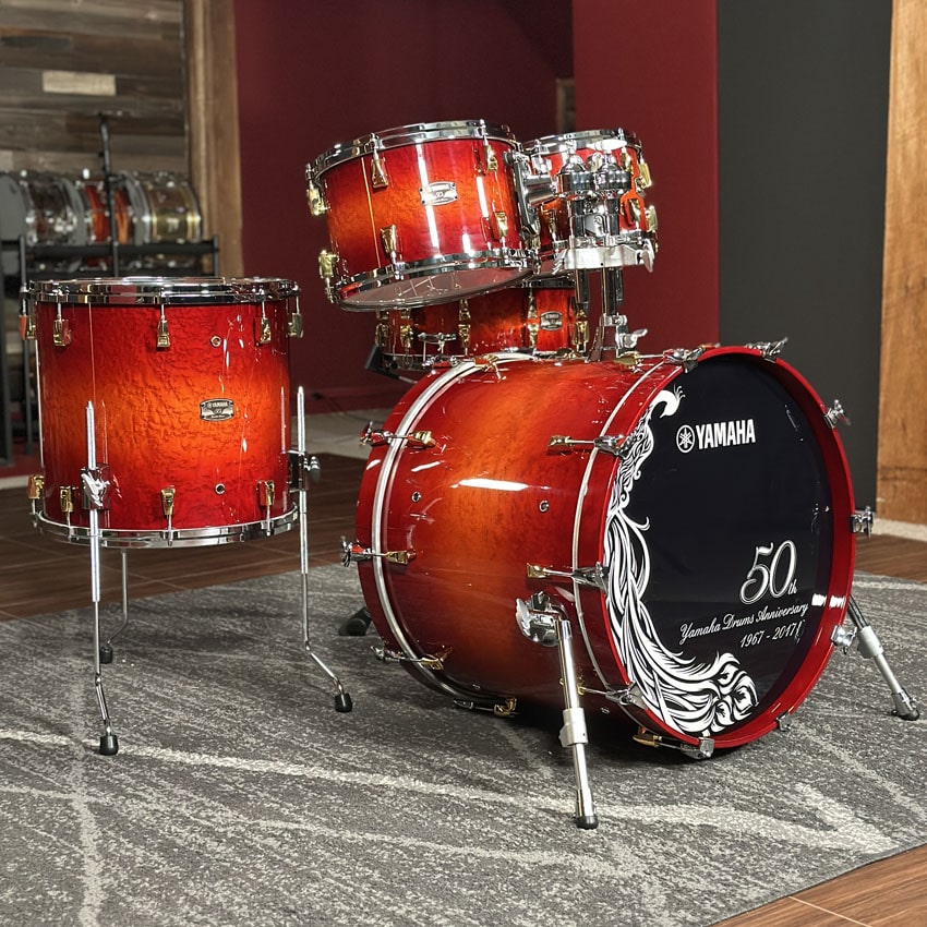 Used Yamaha 50th Anniversary Absolute Hybrid 5pc Drum Set - Excellent - Drum Center Of Portsmouth