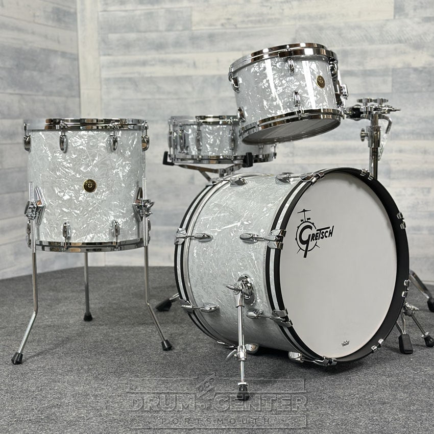 Gretsch USA Custom 4pc Drum Set w/20BD 60s Marine Pearl - Drum Center Of Portsmouth
