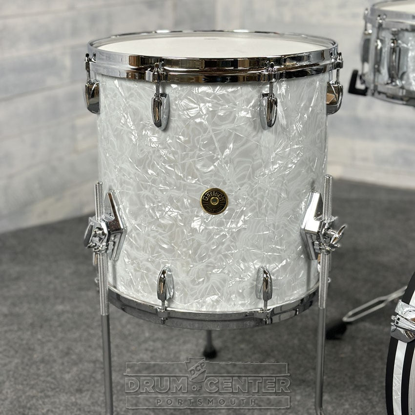 Gretsch USA Custom 4pc Drum Set w/20BD 60s Marine Pearl - Drum Center Of Portsmouth