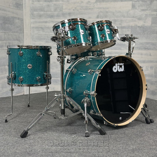 DW Collectors Maple 4pc Drum Set Teal Glass - Drum Center Of Portsmouth