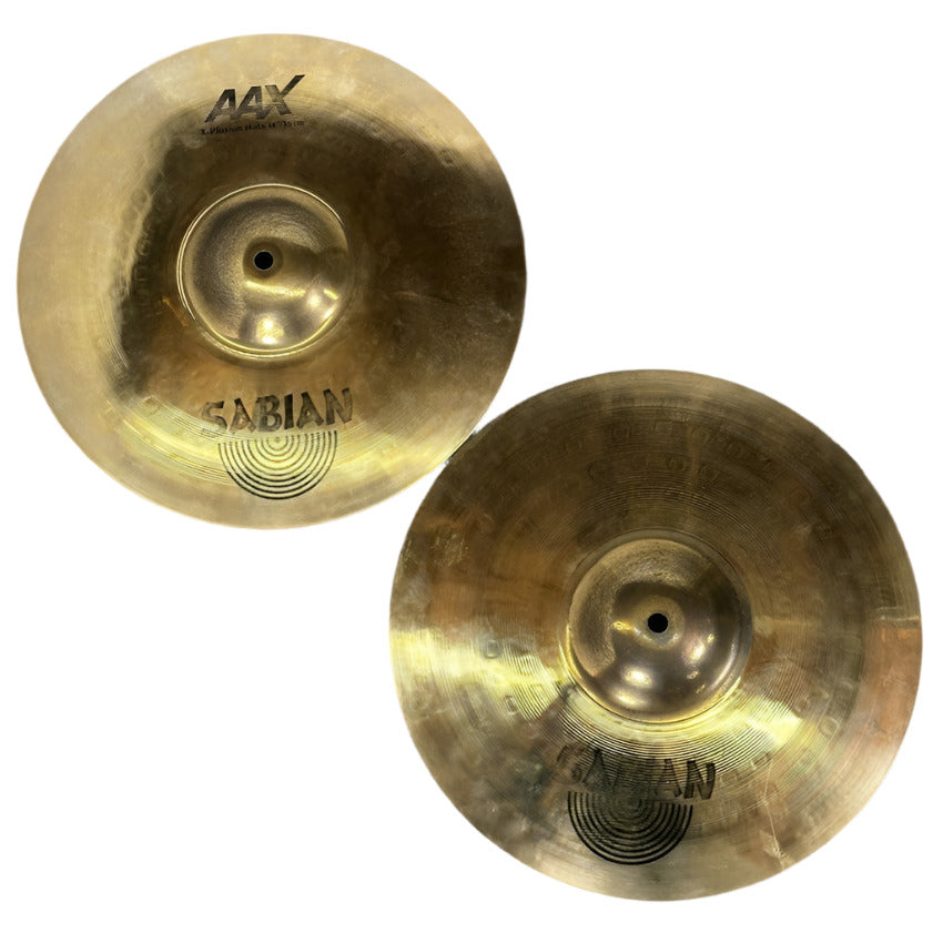 Used Sabian AAX Xplosion Hi Hat Cymbals 14" - Good - Drum Center Of Portsmouth