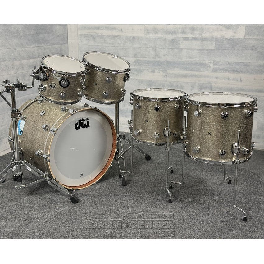 DW Collectors Maple/Mahogany 5pc Drum Set Nickel Sparkle Glass - Drum Center Of Portsmouth