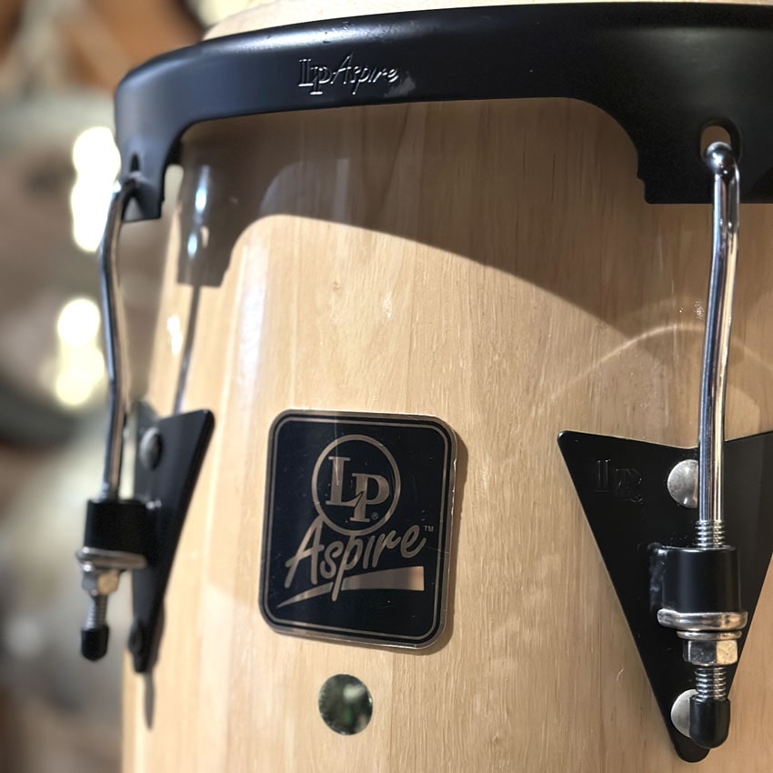 Used LP Aspire Congas Natural Finish w/Stand - Good - Drum Center Of Portsmouth