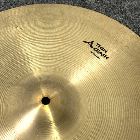 Used Zildjian A Thin Crash Cymbal 17" 1298 grams - Good - Drum Center Of Portsmouth