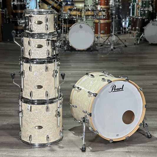 Used Pearl Session Studio Select 5pc Drum Set Nicotine White Pearl - Drum Center Of Portsmouth