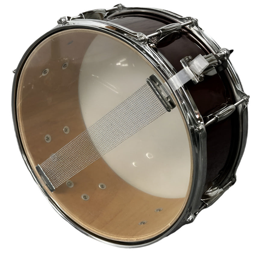 Used Ludwig Accent CS Snare Drum 14x6.5 Cranberry Red - Good - Drum Center Of Portsmouth