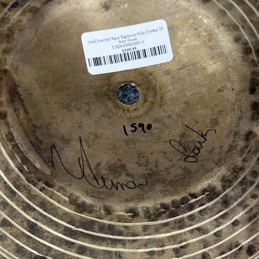 Used Istanbul Agop Signature Ride Cymbal 19" 1590 grams - Very Good - Drum Center Of Portsmouth
