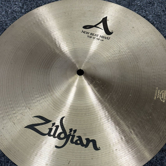 Used Zildjian A New Beat Hi Hat Cymbals 15" - Very Good - Drum Center Of Portsmouth