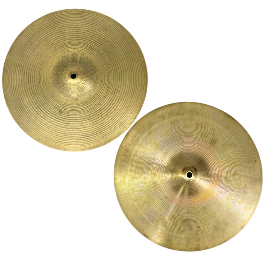 Used Vintage Zildjian New Beat Hi Hat Cymbals 14" 896/1146 grams - Good - Drum Center Of Portsmouth