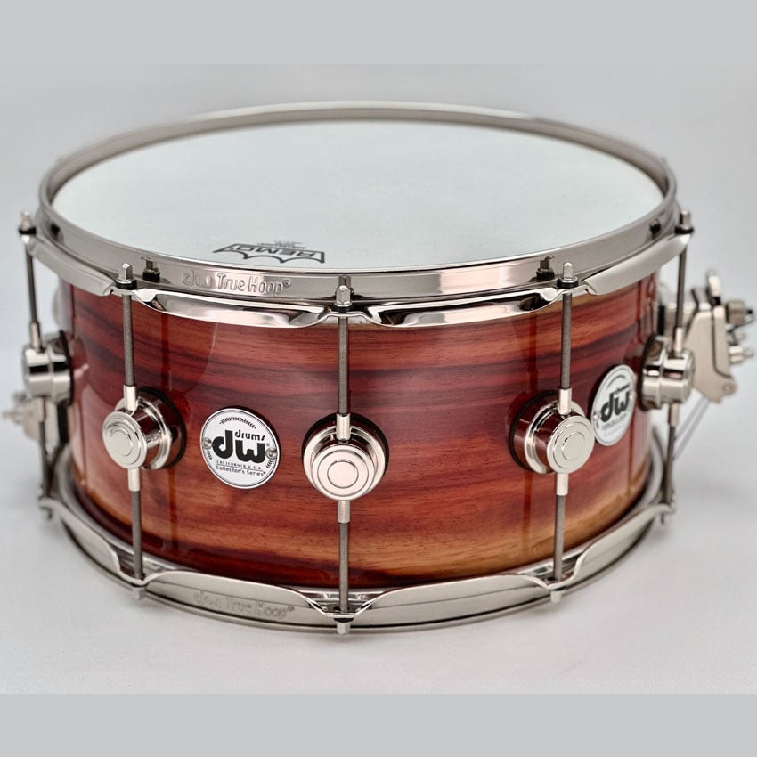 Used DW Collectors Exotic PurpleCore/Mahogany Snare Drum 14x7 - Excellent - Drum Center Of Portsmouth