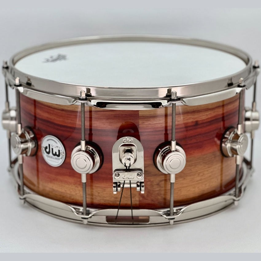 Used DW Collectors Exotic PurpleCore/Mahogany Snare Drum 14x7 - Excellent - Drum Center Of Portsmouth