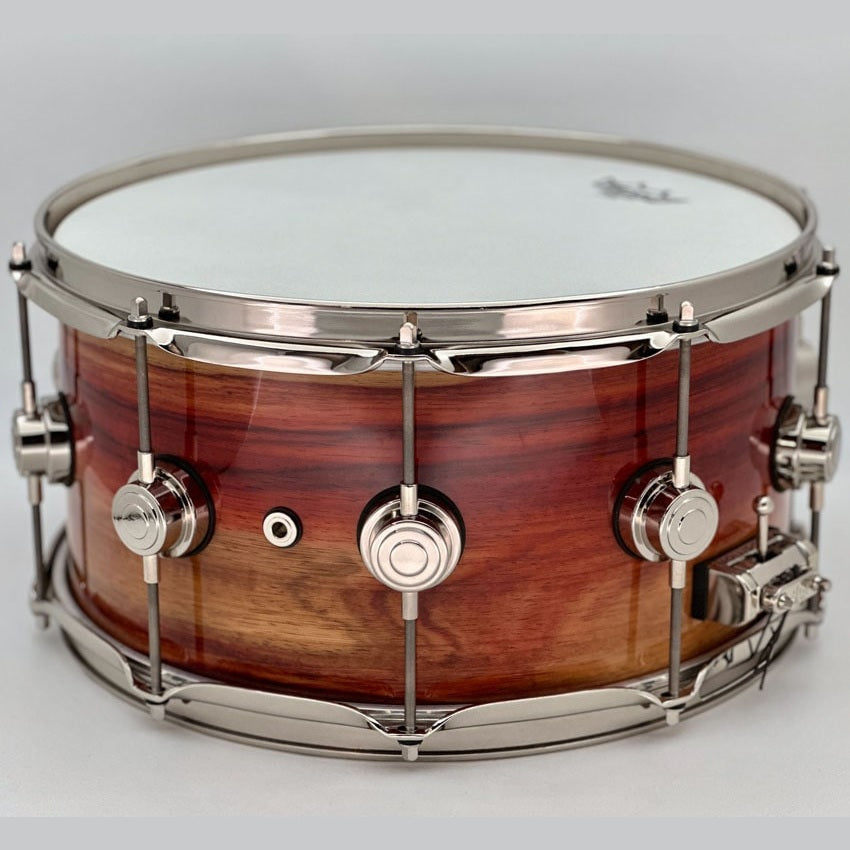 Used DW Collectors Exotic PurpleCore/Mahogany Snare Drum 14x7 - Excellent - Drum Center Of Portsmouth