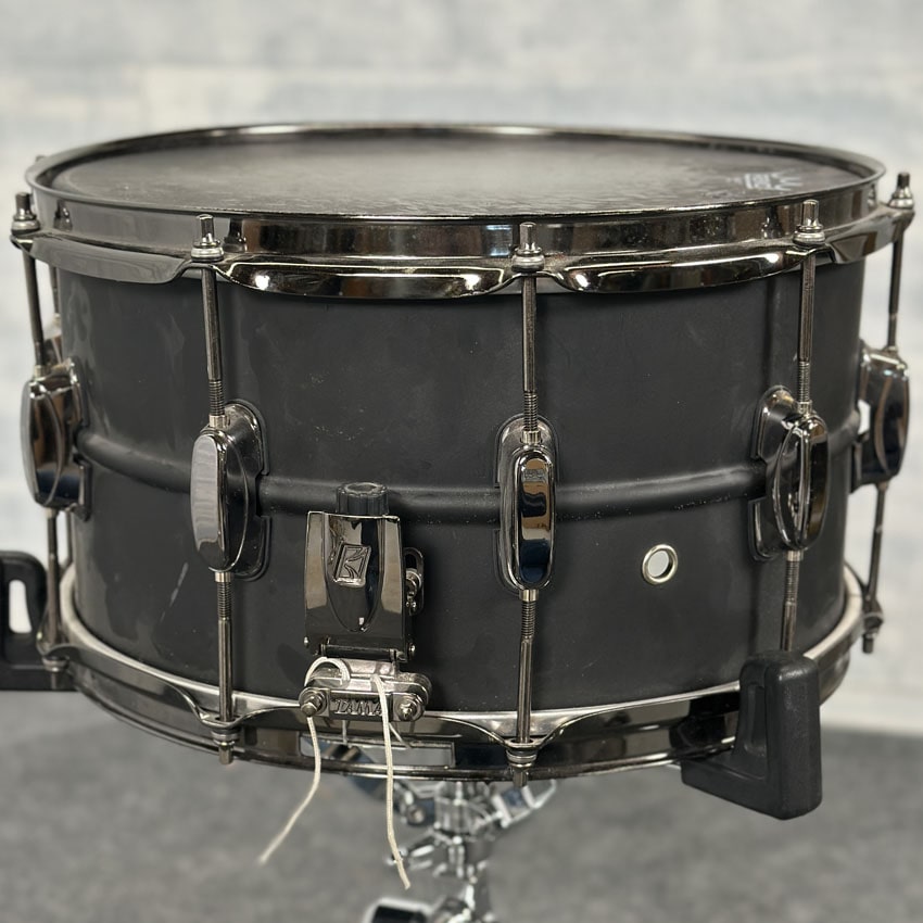Used Tama SLP Big Black Steel Snare Drum 14x8 - Good - Drum Center Of Portsmouth