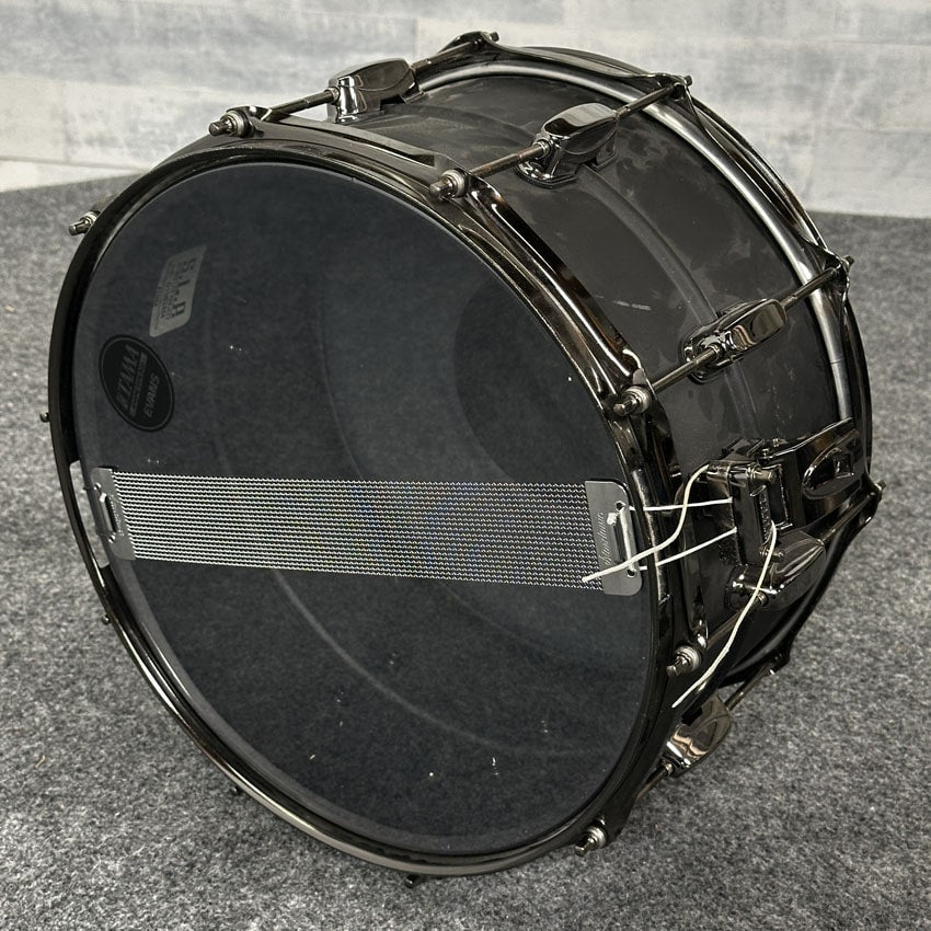 Used Tama SLP Big Black Steel Snare Drum 14x8 - Good - Drum Center Of Portsmouth