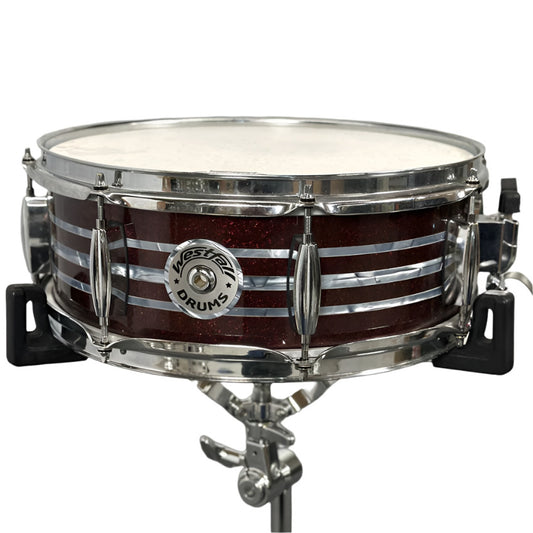 Used Westfall Drums Snare Drum 14x5.5 Custom Pearl/Sparkle Wrap - Good - Drum Center Of Portsmouth
